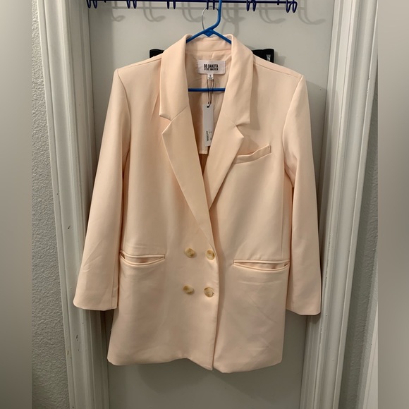 Brand new BB Dakota by Steve Madden Dressed To Thrill Blazer in Vintage Ivory - Picture 4 of 7